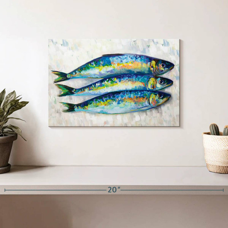 Yarlin Fish Trio, 8" H x 12" W