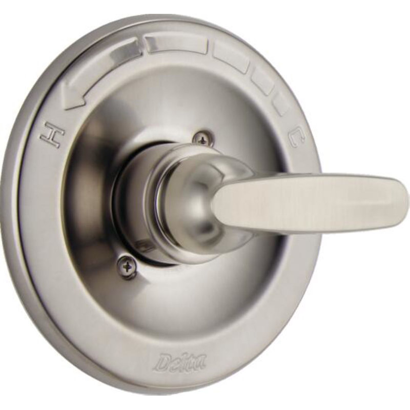 Foundations Single-Function Shower Trim Kit, Valve Trim Kit, Shower Trim, Brilliance Stainless