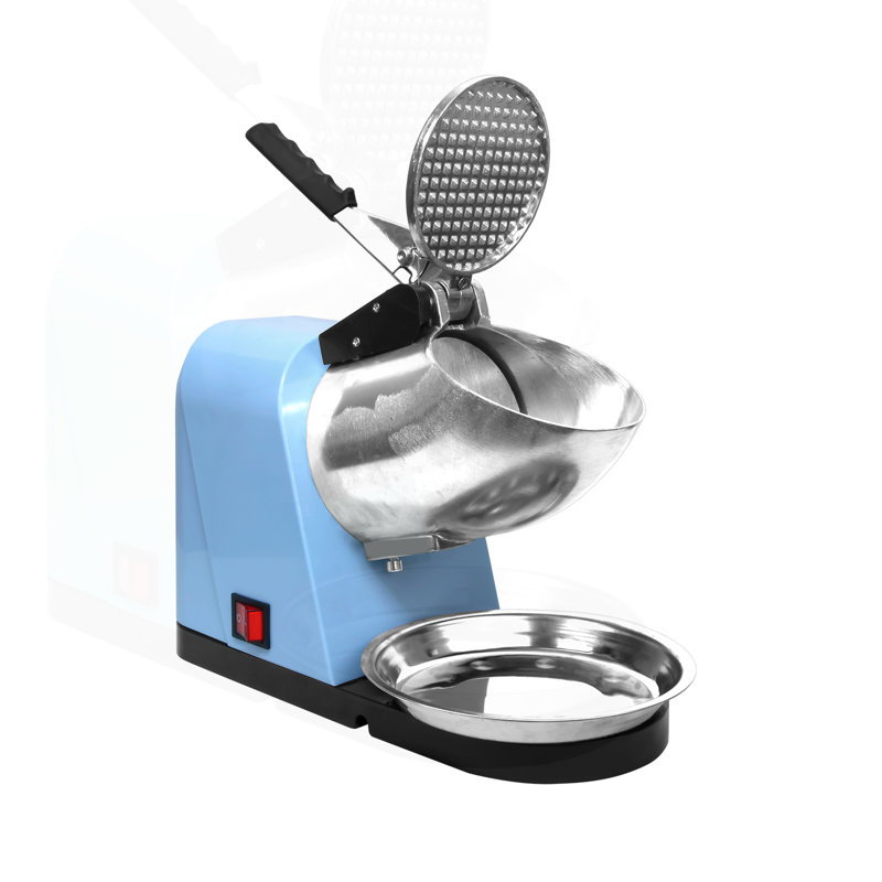 110V Portable Stainless Steel Ice Shaved Machine, Blue