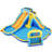Joyldias 3 Slides Inflatable Bounce House,680w Air Blower Slide Bouncer Castle Playhouse With 2 Splash Pool For Kids Backyard Indoor Outdoor Use