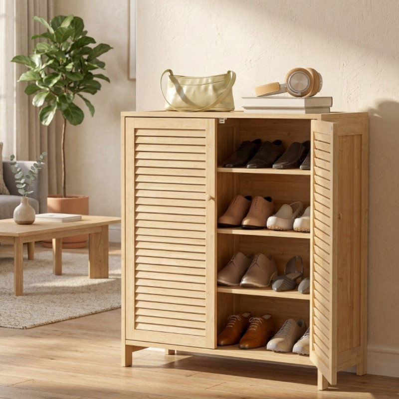 14 Pair Shoe Storage Cabinet