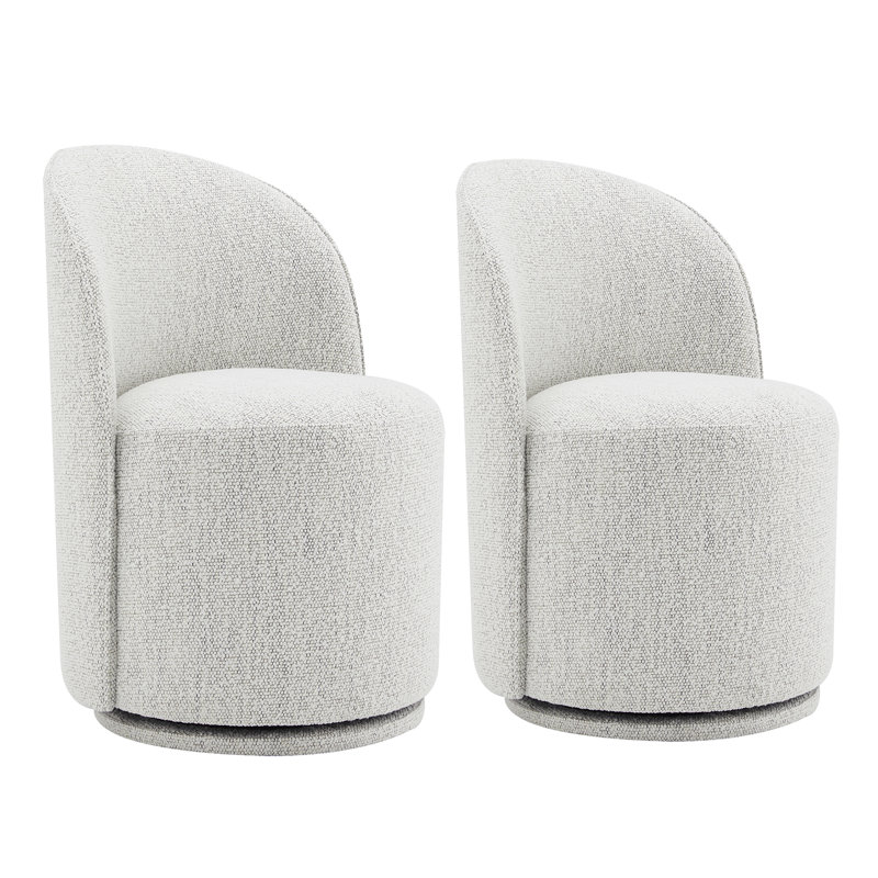 Chaise d'appoint rembourrée Sharlene, Merino gris clair performance