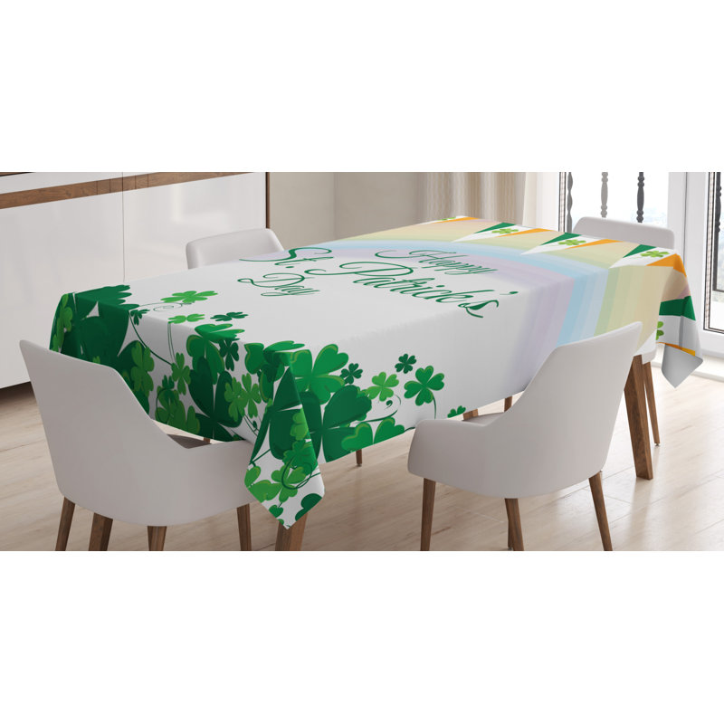 St. Patrick's Day Tablecloth, 84" L x 60" W