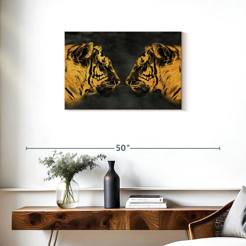 Golden Tigers, 20" H x 30" W