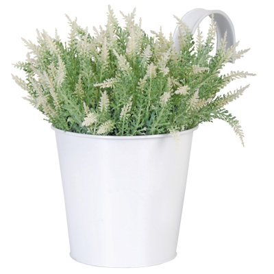 Balcony Flower Pot (White)