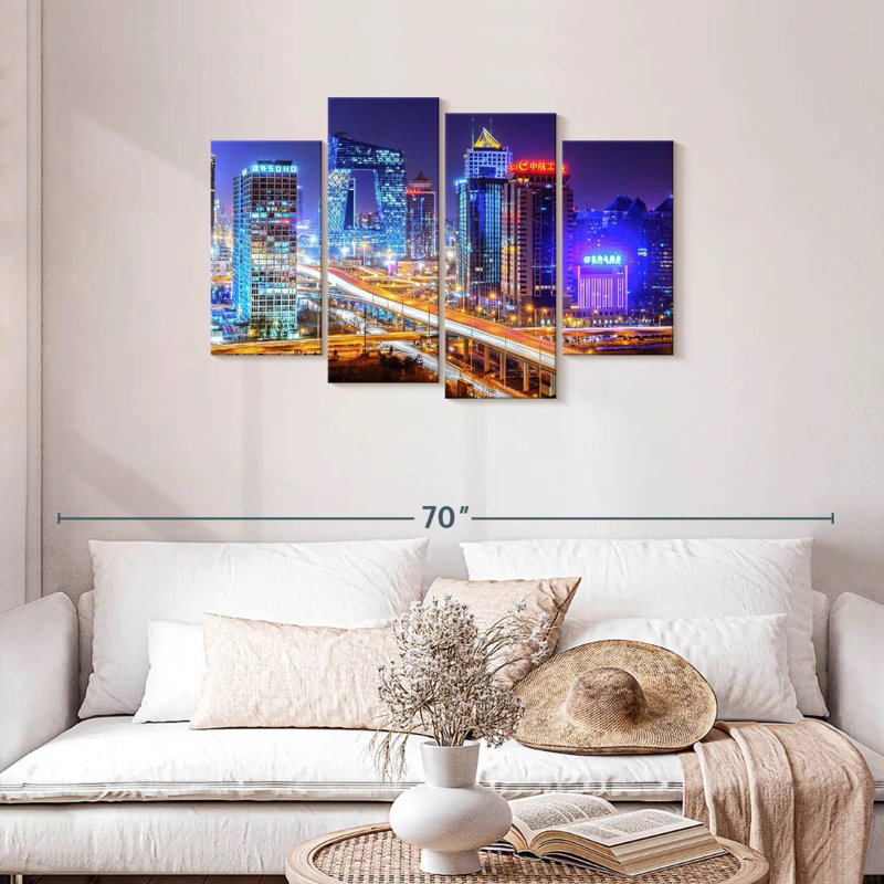 Nicci Beijing Nightscape, 27" H x 43" W