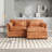 Luxurious Oversized Double Sofa with Removable Armrests and Side Pockets-1268184547