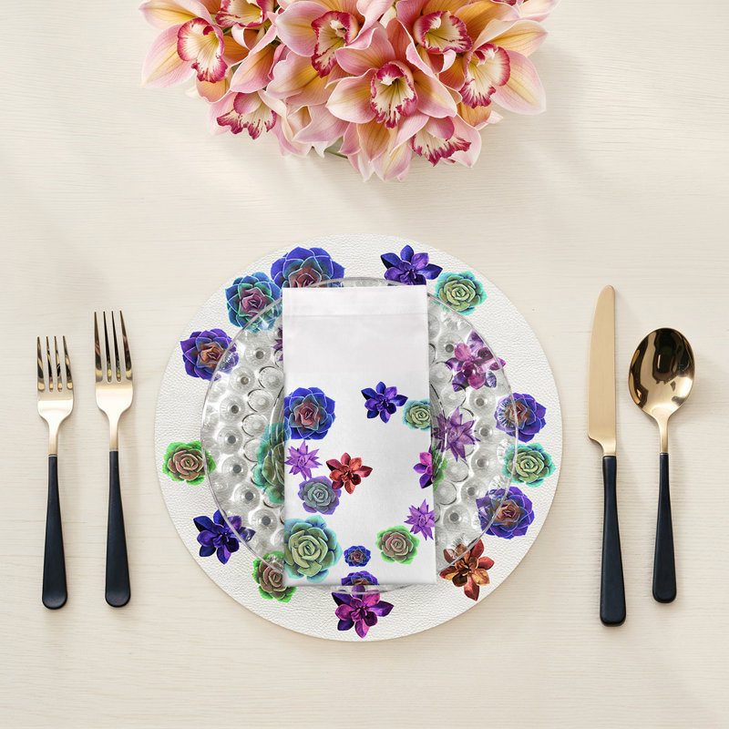 Serviettes de table Succulents, Intenso