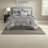 Comfortable Cotton Grey Bedding Sets With Elegant Damask Pattern