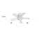 Vox 5 - Blade Indoor/Outdoor Smart Flush Mount Ceiling Fan with Remote Control and LED Light Kit, Works With Alexa and iOS or Android App