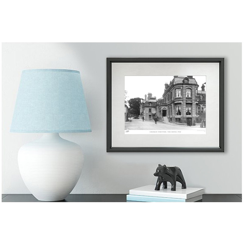 Church Stretton, The Hotel 1910 by Francis Frith - Single Picture Frame Print, 60cm H x 80cm W x 2.3cm D