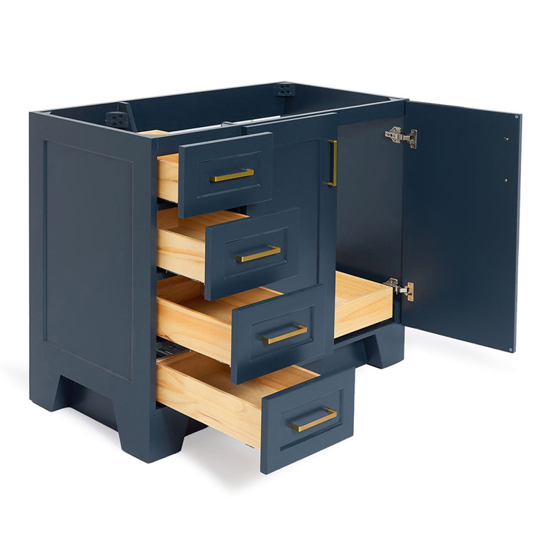 42" Single Bathroom Vanity Base only, Midnight Blue