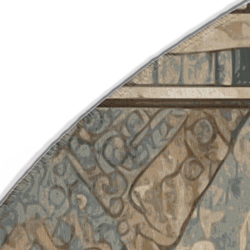 Rustic Charm Indoor And Outdoor Area Rug, Round 5'