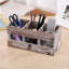 Lior Wood 3 Compartment Desk Organiser