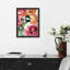 Rose et orange jardin rose fleur art mural impressions florales décoratives pour le salon chambre à coucher encadrée sur papier-93487620-93487621