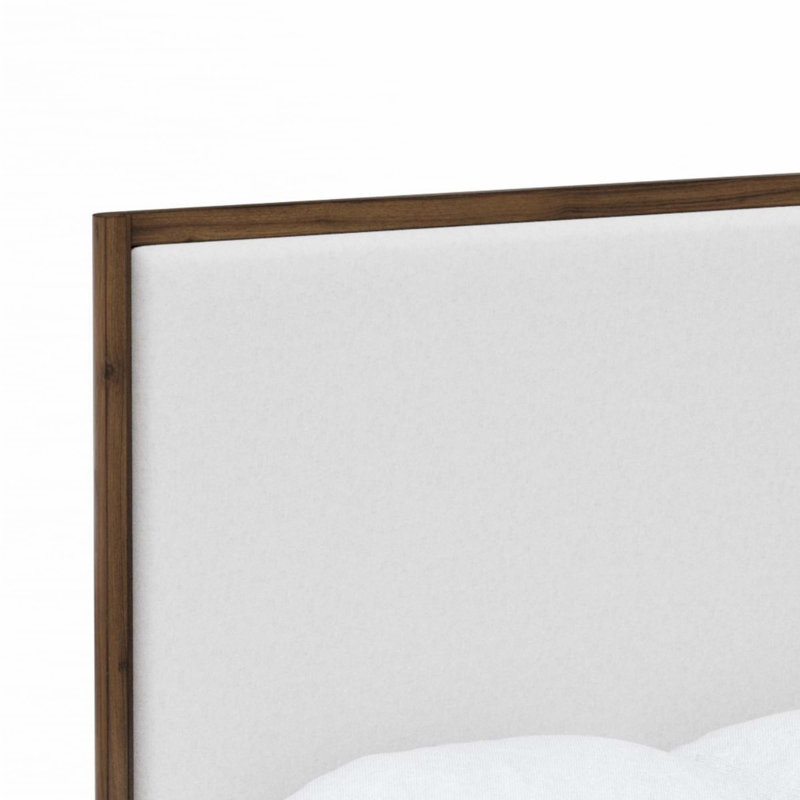 Grand lit tapissier en noyer (seulement lit)