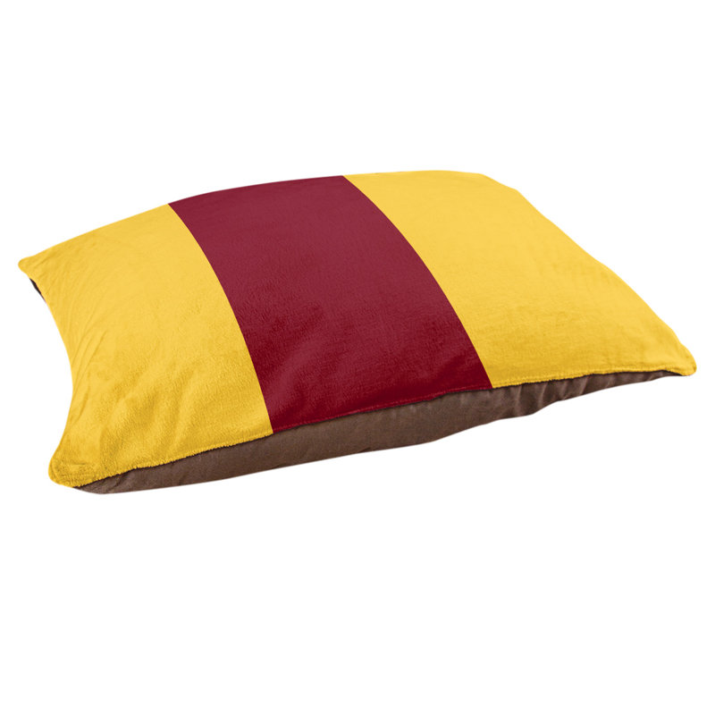 Coussin Louisville, Jaune / marron / jaune, Petit (l 28 po x P 18 po x H 6 po)