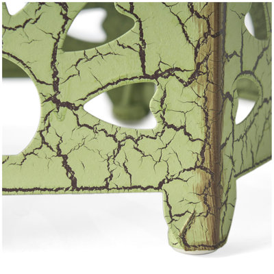 Charming Iron Side Table For Versatile Patio Use, Enhancing Outdoor Ambiance.