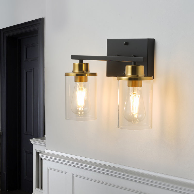 Addam 2 - Light Dimmable Vanity Light, Black/Gold
