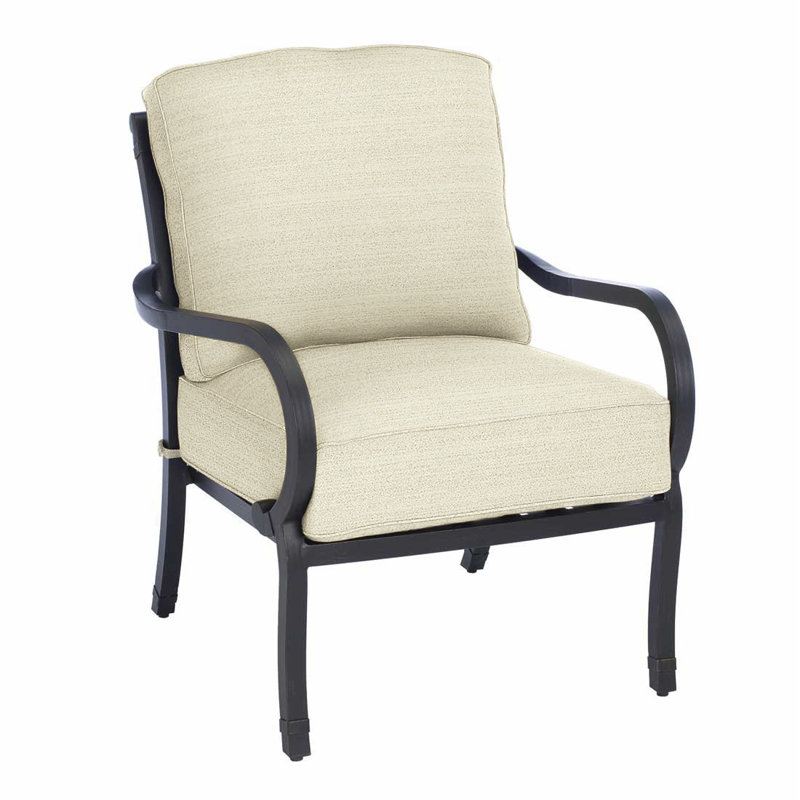 Somerset Patio Chair with Cushions, Arbor Chambray, Welt