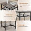 Ensemble de table de bar avec tabourets de dossier et cloison, ensemble de salle à manger à hauteur de comptoir de cuisine-1946148223-1946148218-1946148216