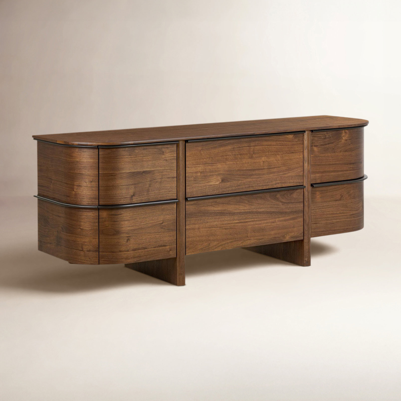 Topsham 77" Walnut Dresser