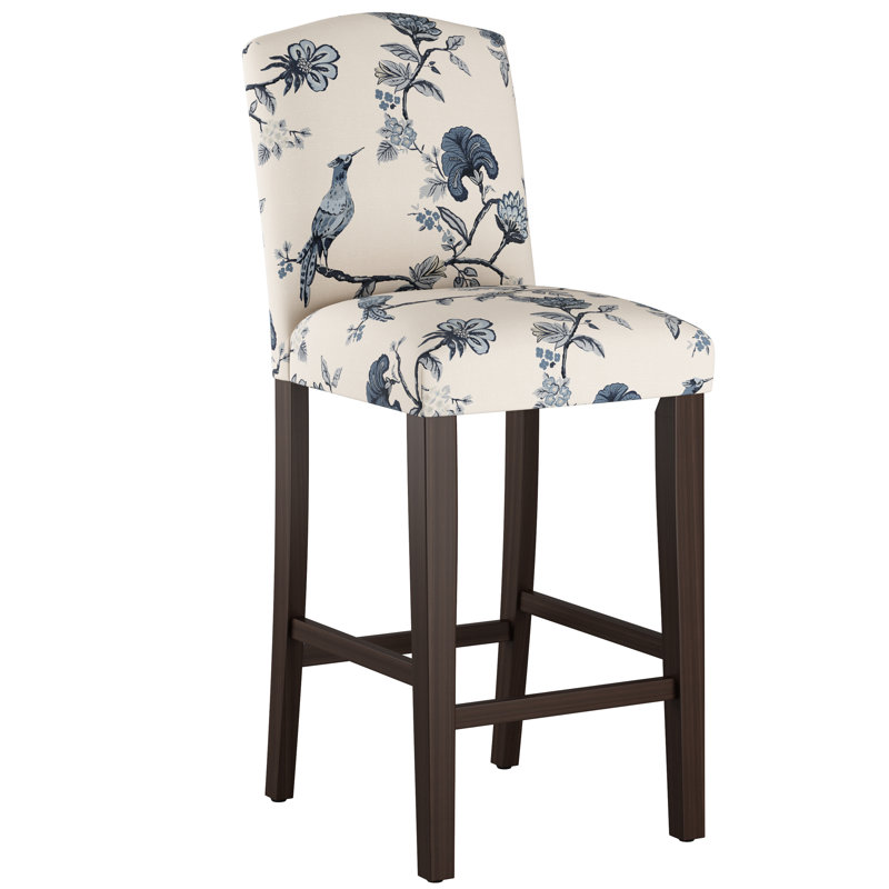 Tabouret de bar et de comptoir April, Tabouret de bar (siège d'une hauteur de 31 po), Indigo Shaana, Bois noir