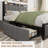 Bed Frame with 2 Storage Drawers and Charging Station-585976920