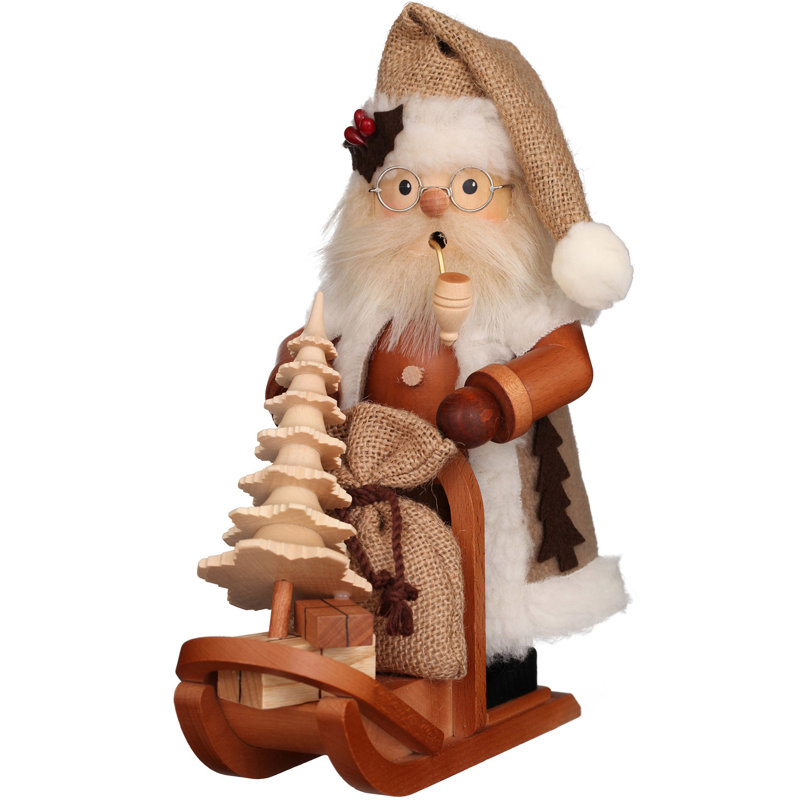 Santa on Sled Incense Holder