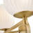 Sophisticated Three-Light Ribbed Glass Bath Vanity Light-122467654