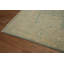Tapis floral teint à la main bleu 5 x 7 Ziegler