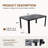 Rust-Proof Aluminum Patio Dining Table with Umbrella Hole & Adjustable non-slip foot pads