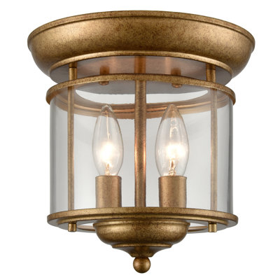 Plafonnier encastré 2 lumières 7,4 po Duante