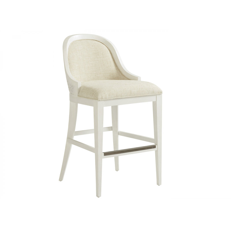 Ocean Breeze Lantana Counter Stool, Sandy White, 30"