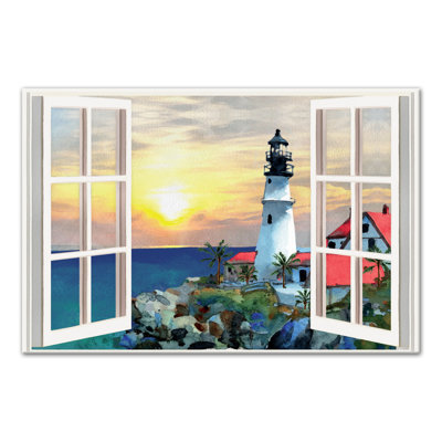 Art sur toile pour fenêtre coucher de soleil Nikolai
