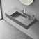 32 in. Wall-Mount or Countertop Bathroom with Classic Square Bowl Solid Surface