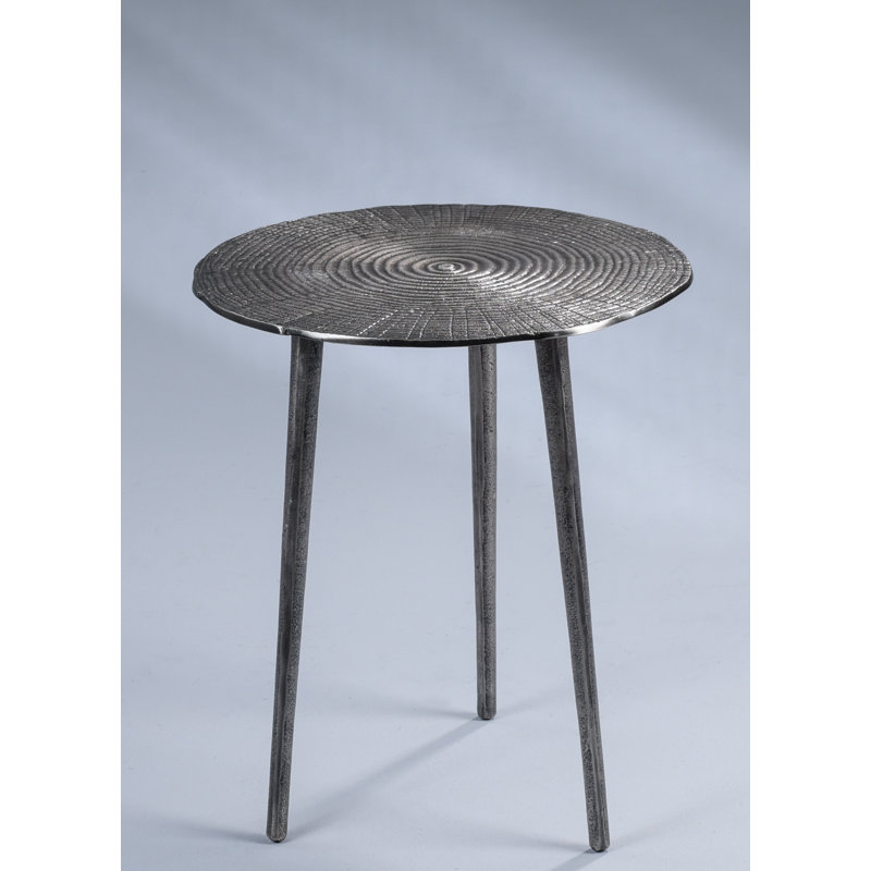 Weathersby End Table, 47cm H x 40cm W x 40cm D, Silver