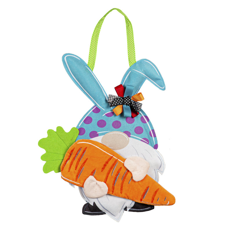 Décoration de porte lapin Gnome