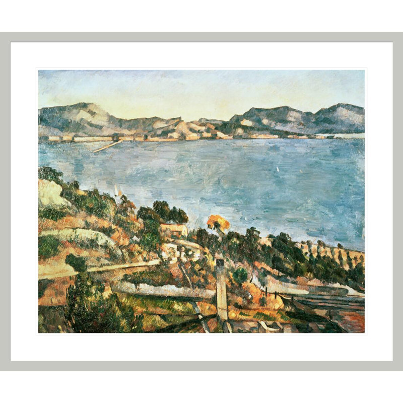 Estaque by Paul Cézanne -Framed Giclee Print, 33.5" H x 39.77" W
