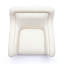 Chaise pivotante en chenille tressée crème Ruyle