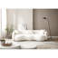 Canapé de salon Mid Century Modern Curved, canapé en tissu 4 places Boucle