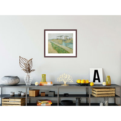 «The Langlois Bridge» par Vincent van Gogh, impression giclée encadrée
