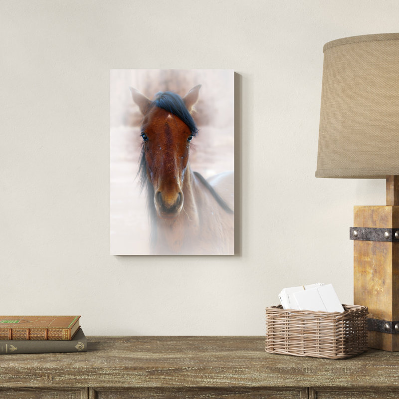Portrait de cheval I, H 18 po x l 12 po x P 1,25 po