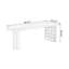 Bureaux en bois massif noyer en demi-cercle-108057903