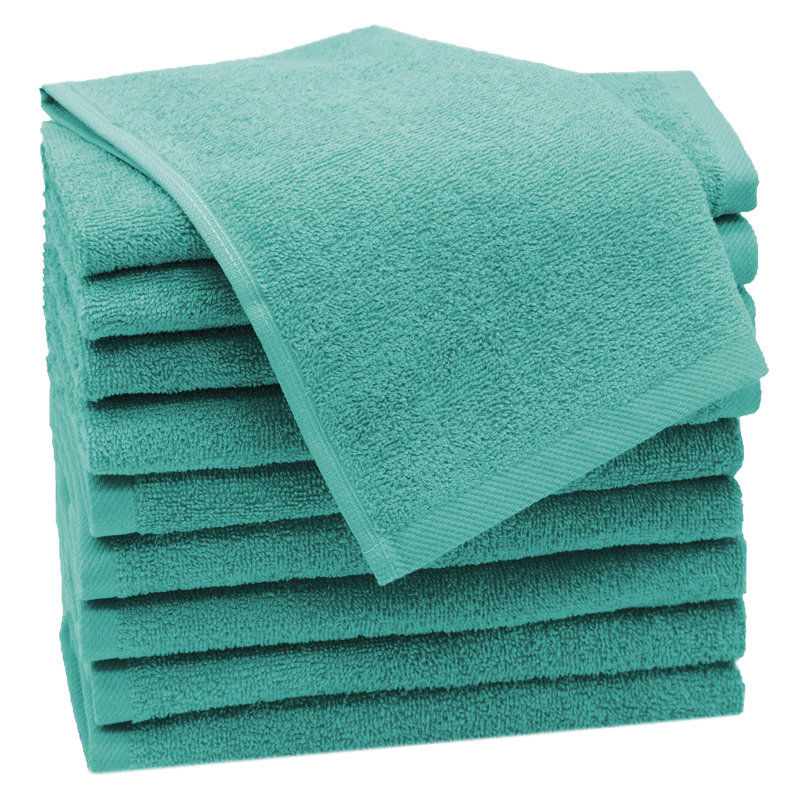 Midweight Fingertip Towel, Turquoise