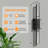 24''H Dimmable LED Black Iron 3CCT Adjustable Outdoor Wall Light with Water Glass-254623450