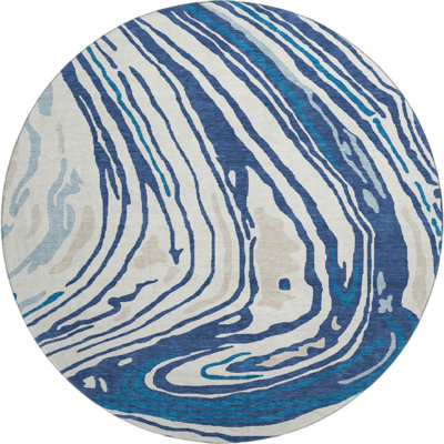 Premium Machine Washable Cossette AMF1051 Swirls Rug