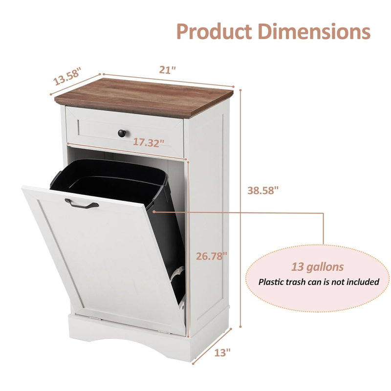 Tilting Garbage Bin