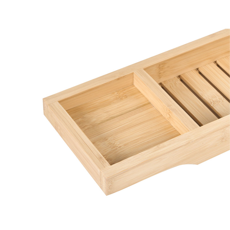 CAUCA Freestanding Bamboo Bath Caddy