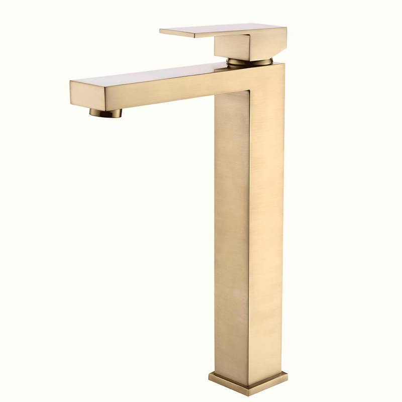 Single-Hole Single-handle Bathroom Faucet, Brushed Gold